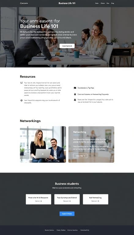 Business Life 101 Webpage Design