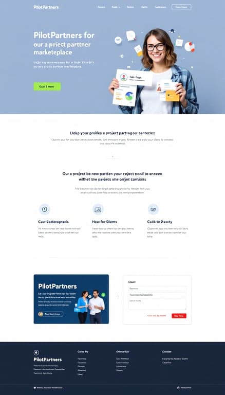 PilotPartners Marketplace Website Design