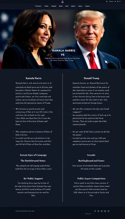 Presidential Candidate Comparison: Harris vs. Trump