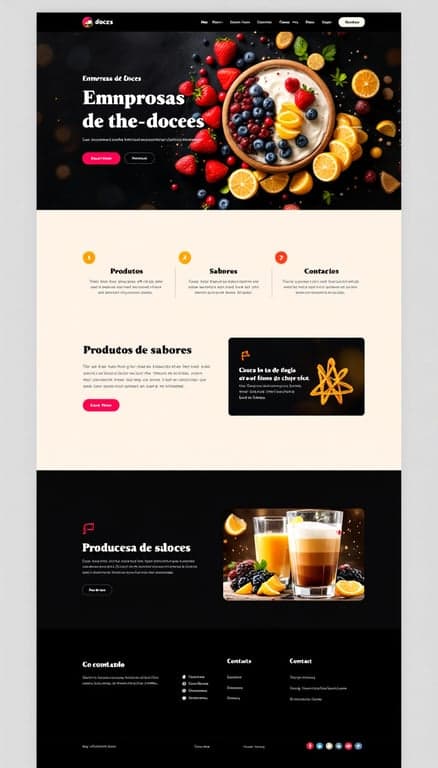 Página Inicial de Doces Deliciosos