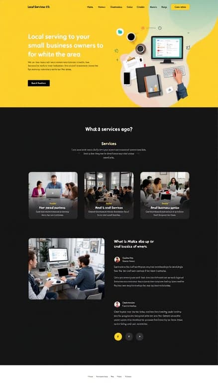 Local Services Co. One-Page Website Design