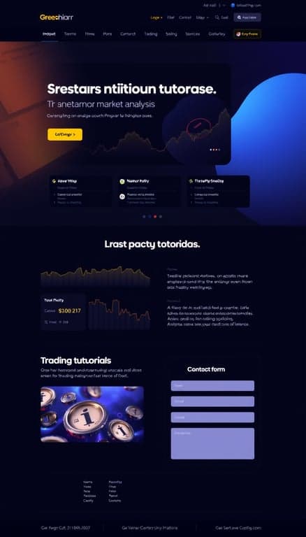 CryptoTrade Professional Website Design
