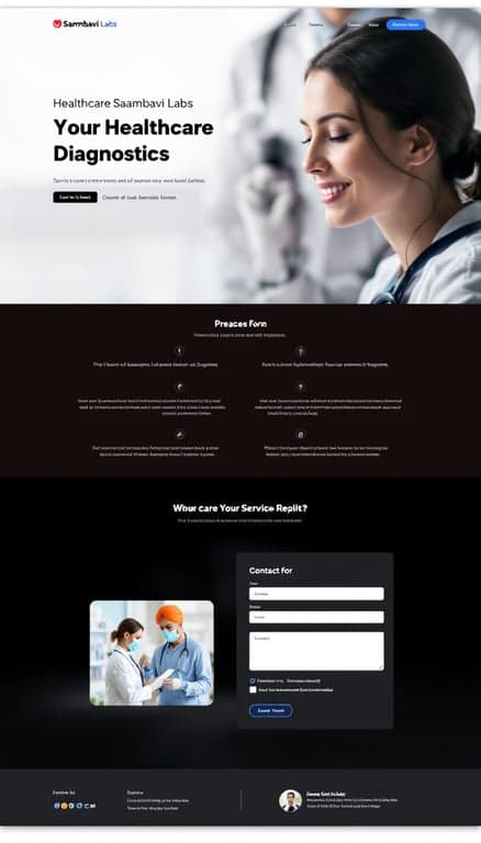 Saambavi Labs One-Page Website Design