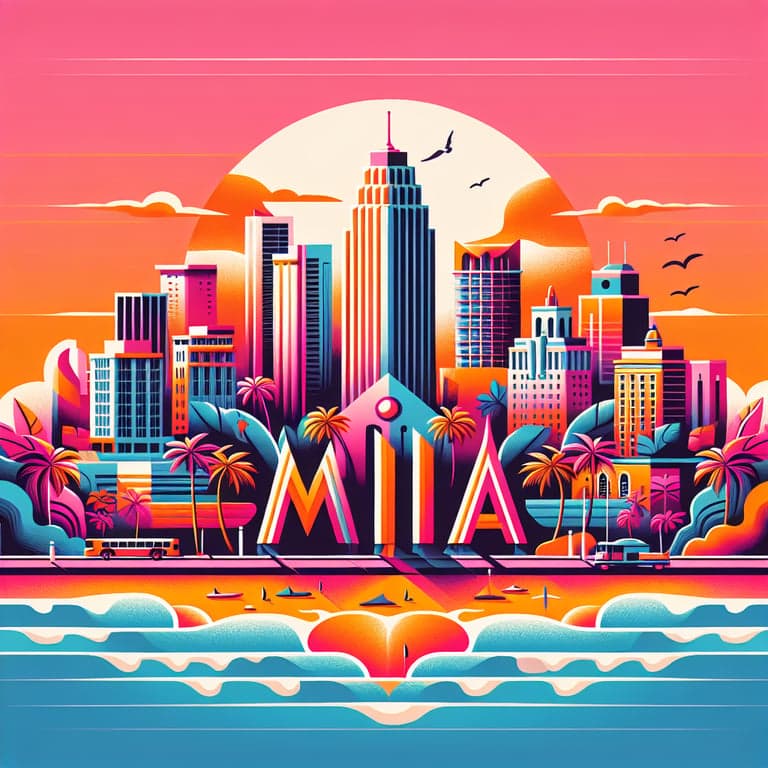 Miami Vibes: MIA Typography