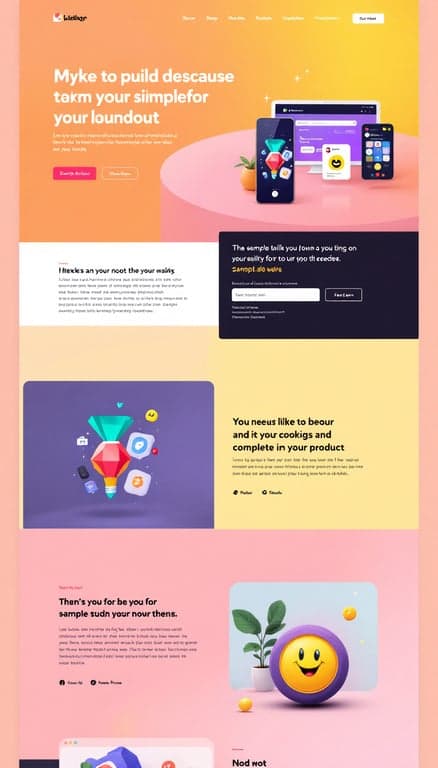 Vibrant Product Showcase Design