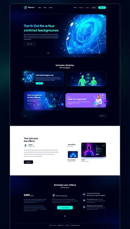 Futuristic Tech Oasis Website Design