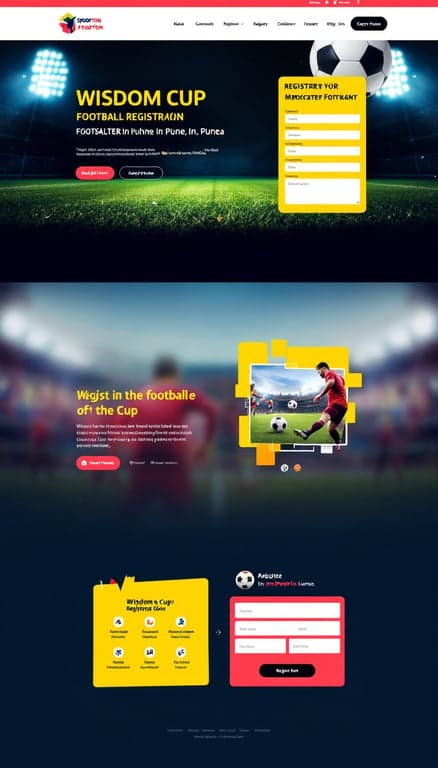 Wisdom Cup Football Registration Page