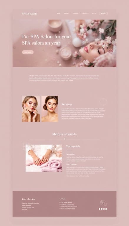 Elegant Spa Salon Website Design