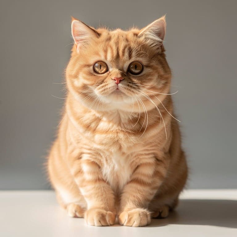 Curious Fluffy Cat Portrait