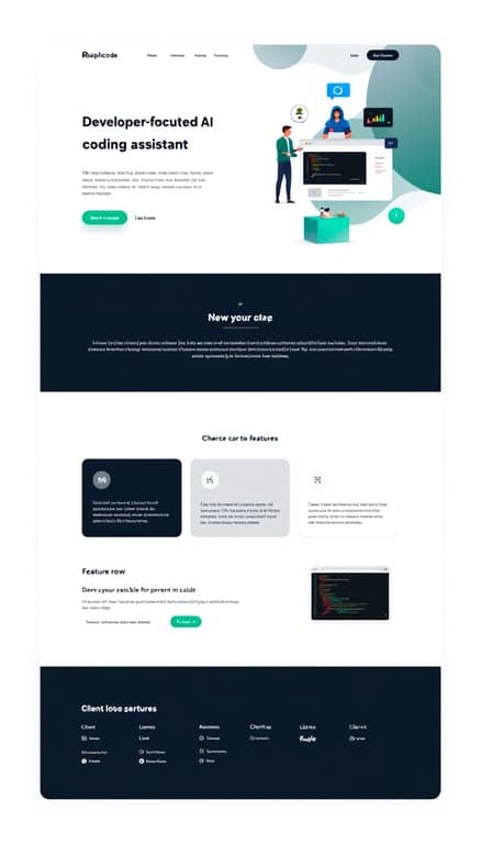 Replicode One-Page Landing Design