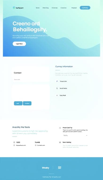 SaaS Company Contact Page Design