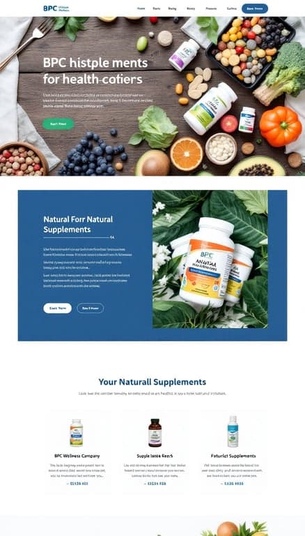 BPC Wellness One-Page Website Design