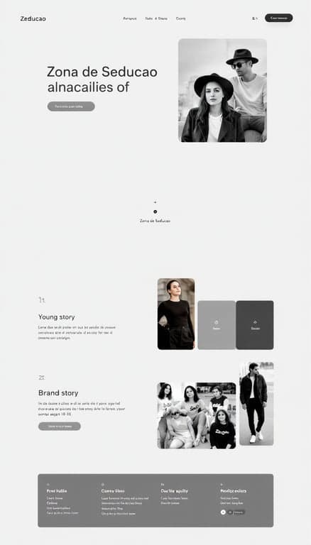 Zona de Seducao: Modern Lifestyle Brand Web Design