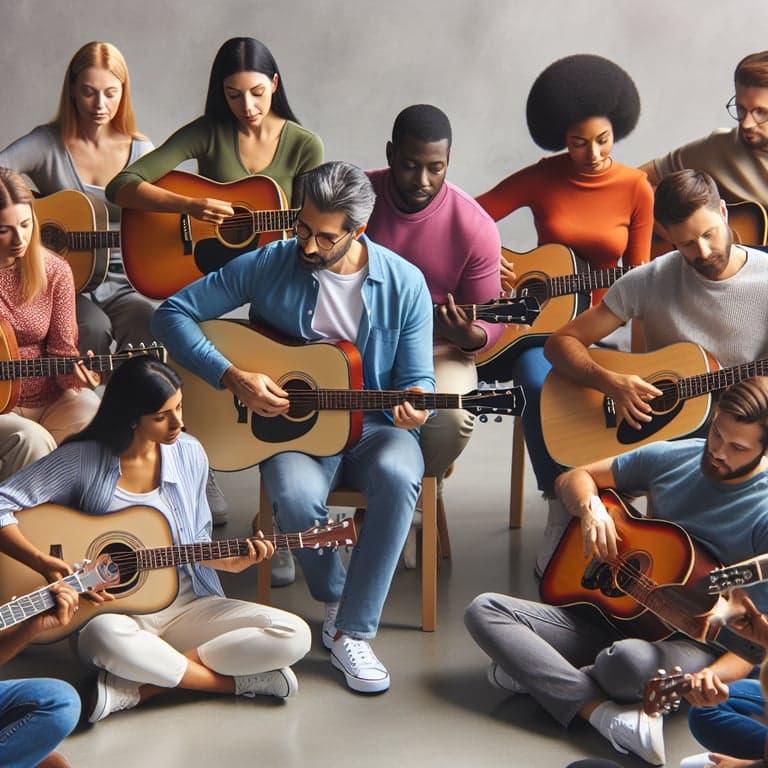 Strumming Together: Group Guitar Lessons