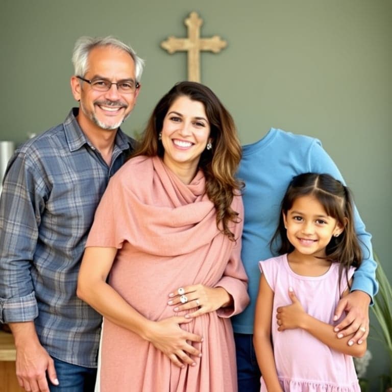 Família Abençoada com Novos Produtos Religiosos