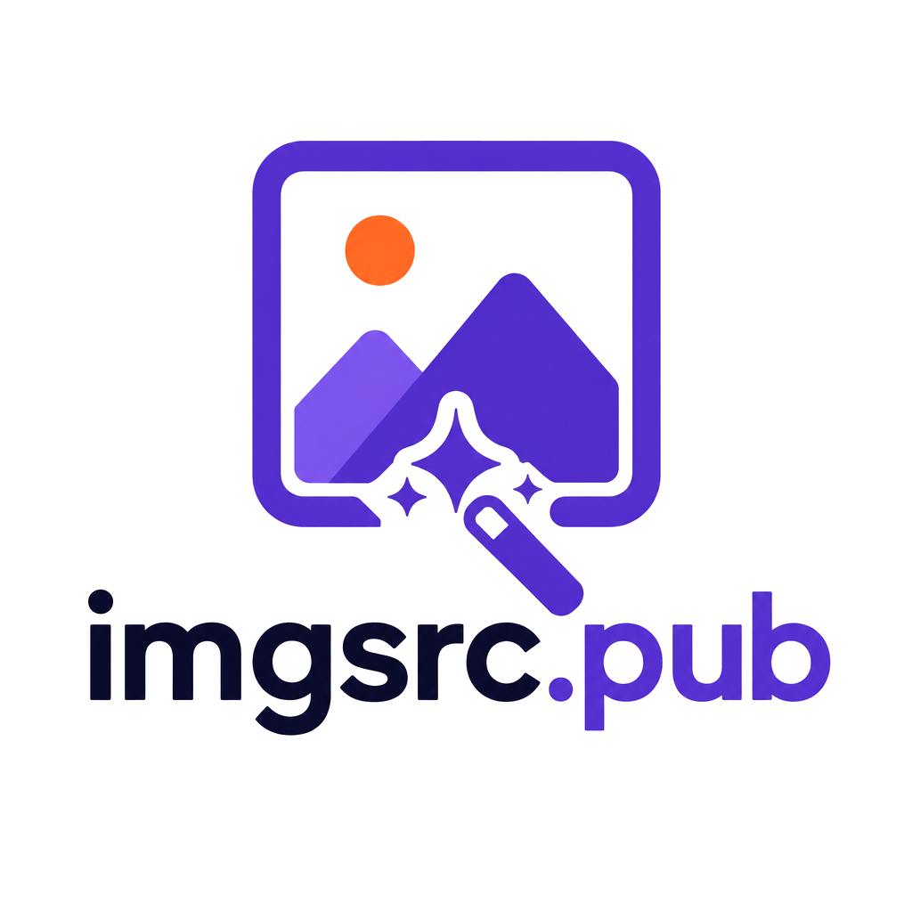 Logo for a SaaS application called imgsrc.pub which does image generation. 