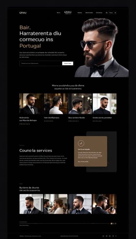 GRAU Barberclub Modern Website Design