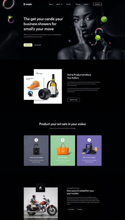 Modern One-Page Business Website Design