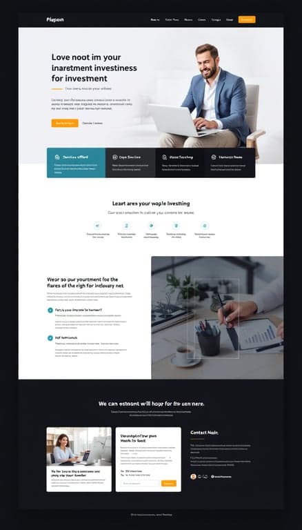 Modern Investment Website Design