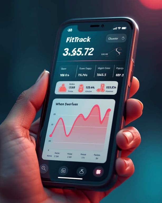 FitTrack Workout Log & Progress UI Mockup