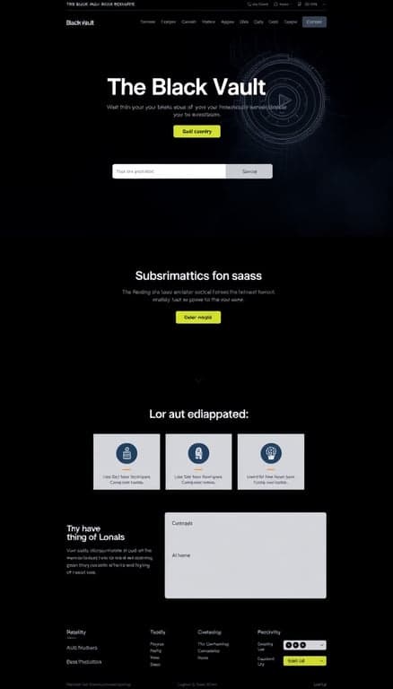 The Black Vault: Modern AI Resource Hub