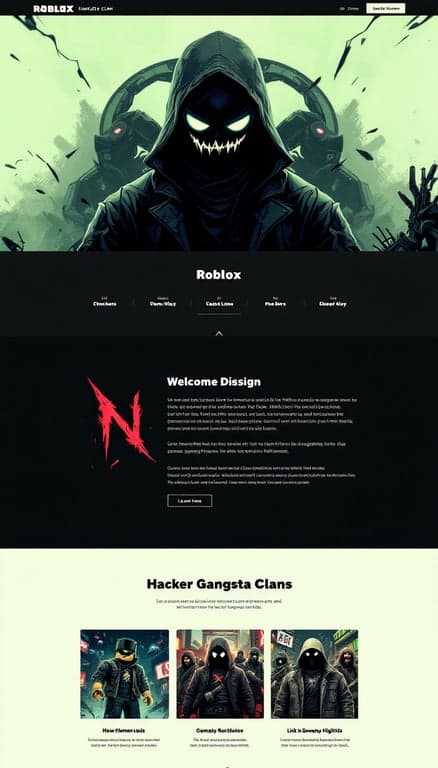 Roblox Hacker Gangsta Clan Website Design