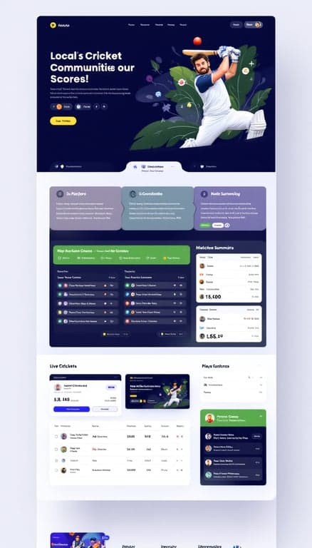Local Cricket Scoreboard Web App