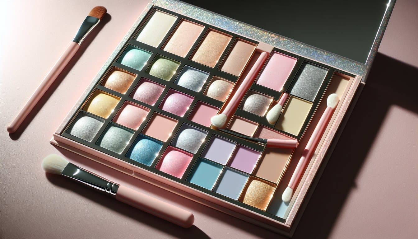 Paleta de Sombras Pastel y Brillantes