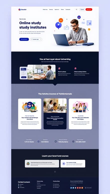 Modern Online Study Institute Design