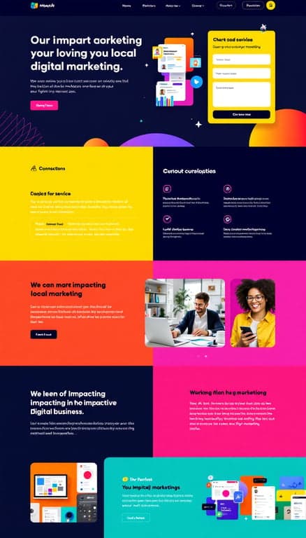 Vibrant Digital Marketing Showcase