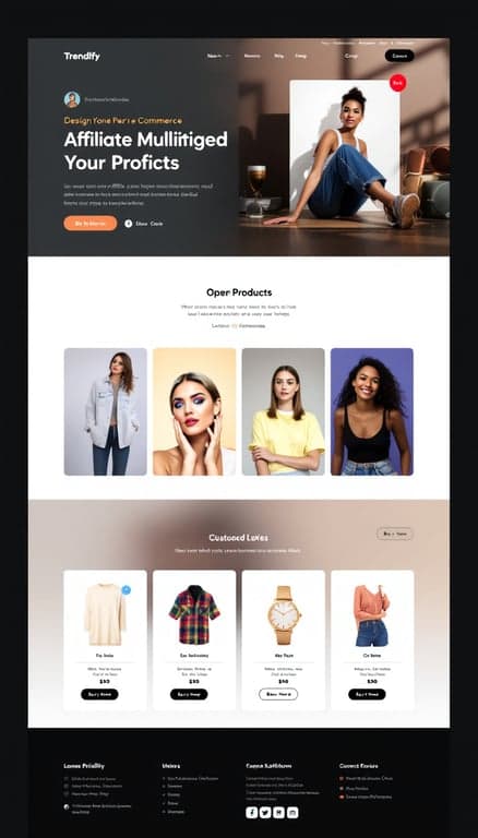 Trendify E-Commerce Web Page Design