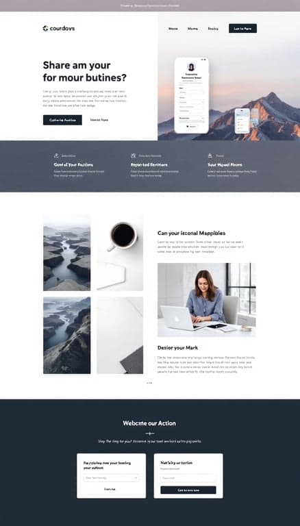 Minimalist One-Page Web Design