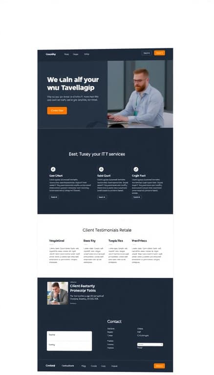 Modern IT Consulting Website Design