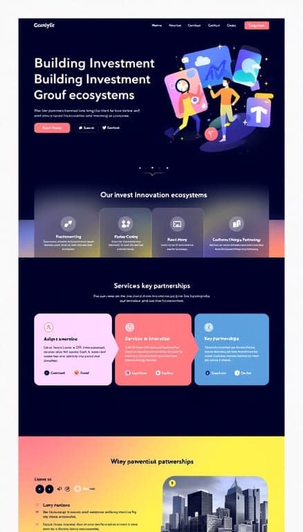 Investment Ecosystem Webpage Design