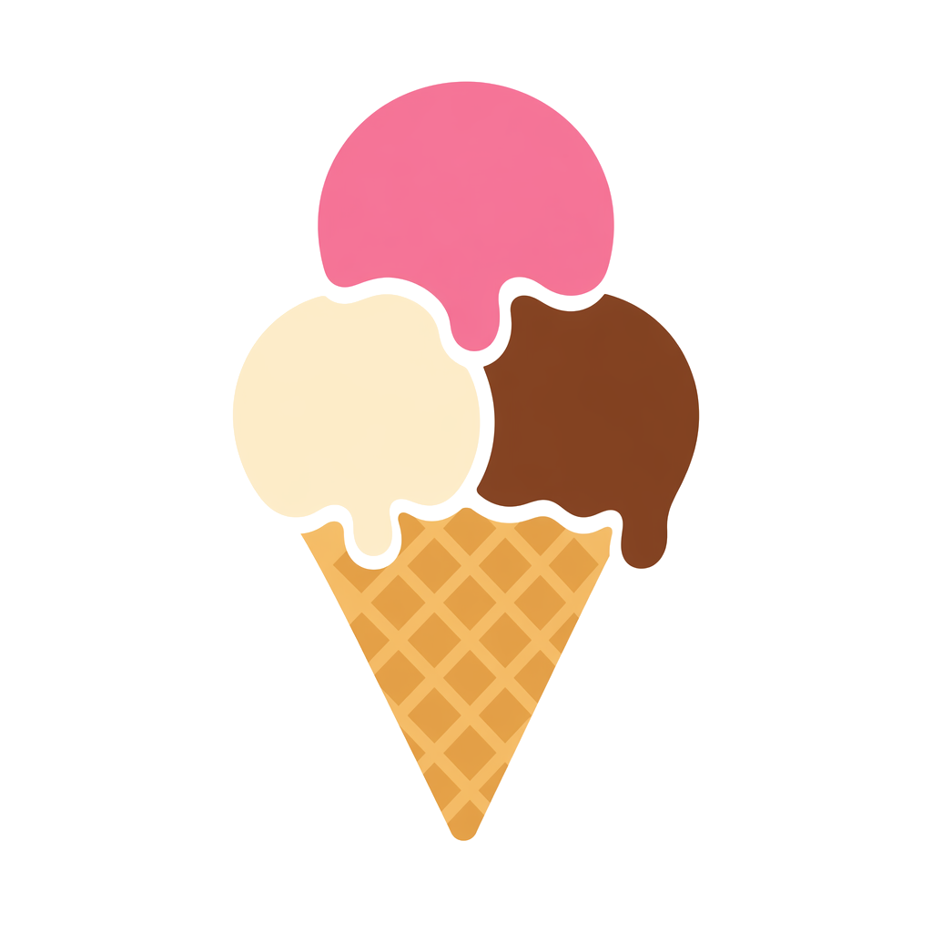 A logo for an ice cream brand. 