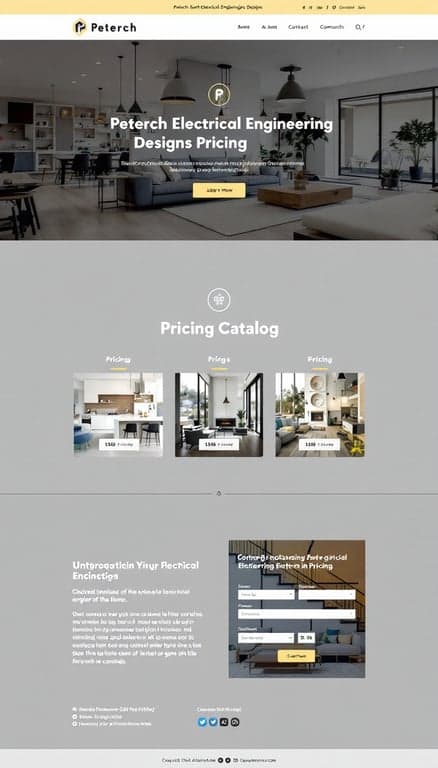 Peterch Electrical Engineering Designs Pricing Page