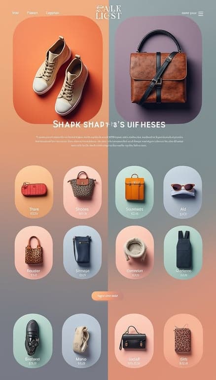 Modern E-Commerce Web Layout