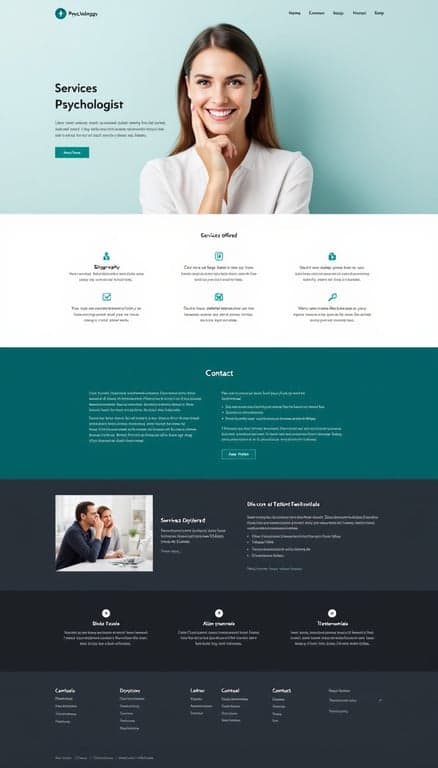 Serene Psychologist Website Design