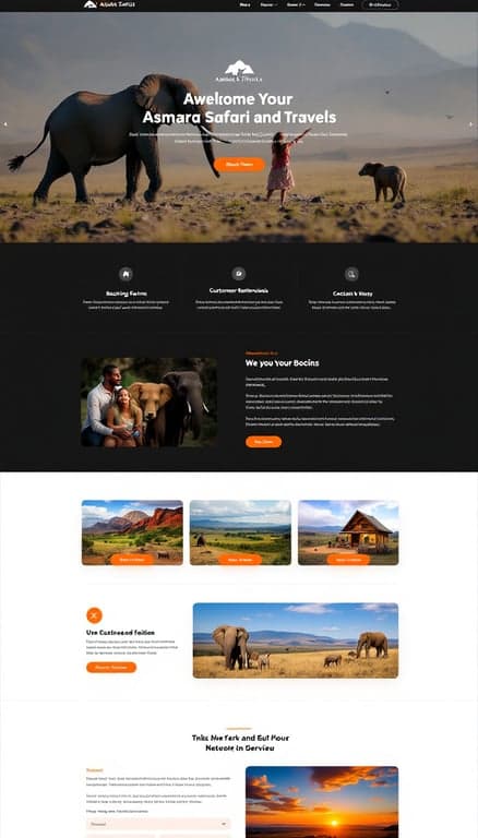 Asmara Safari and Travels Website Design