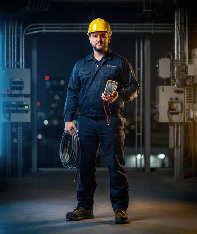 Cinematic Electrician Portrait