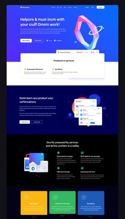 Modern Minimalist Web Redesign for Omniware