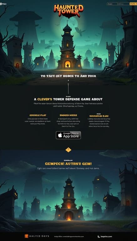Haunted Tower Game Website Design