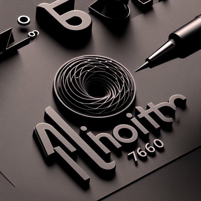 Logo Albinopinto760 em Fundo Preto 3D