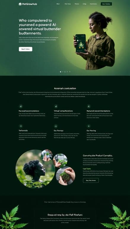 AI-Powered Cannabis Virtual Budtender Website Design