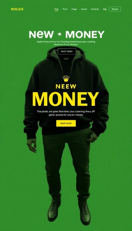 Opulent Essence: New Money Fashion Website