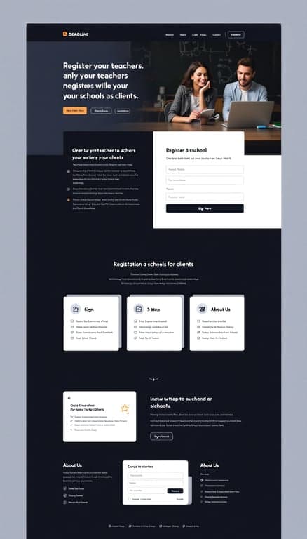 One-Page Website Concept for Deadline Recruiting