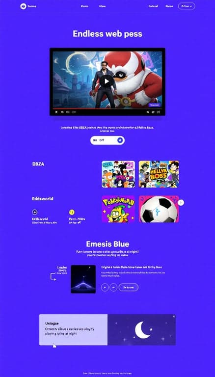 Endless Streaming Retro Showcase