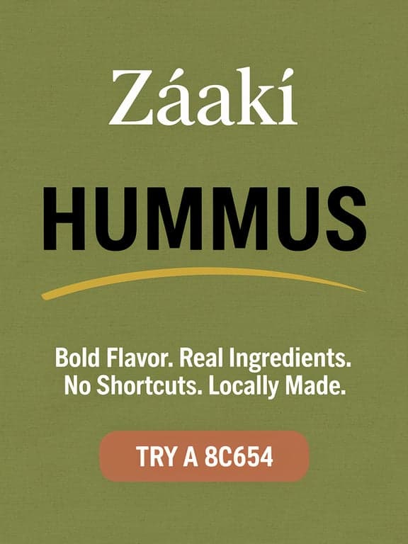 Zaaki Hummus Premium Banner — 6×3 ft
