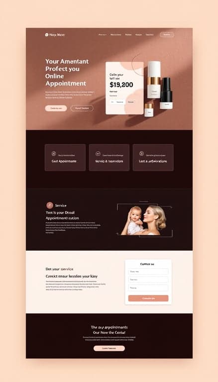 Elegant Online Appointment Booking Interface
