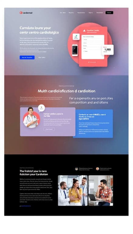 Diseño de Sitio Web Futurista para Cardiomed